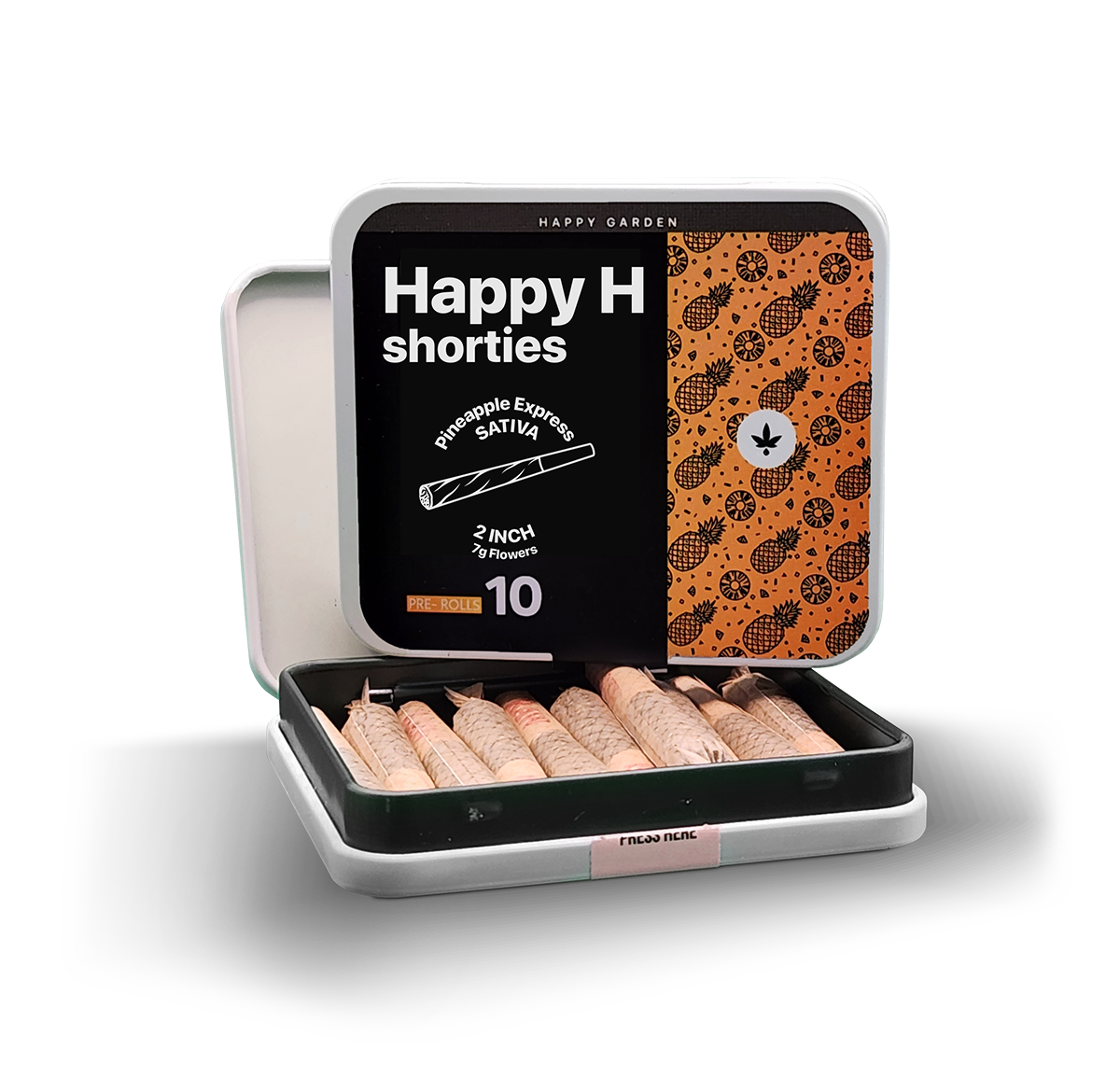 Happy H Shorties – Pineapple Express | CBDX Enriched Pre-Rolls – 10db