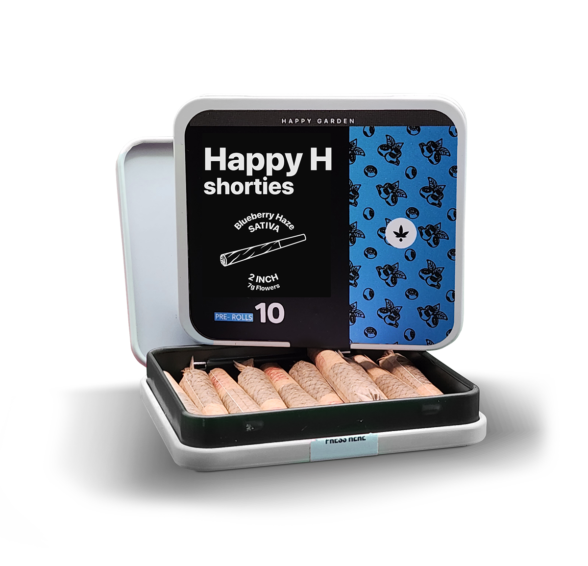 Happy H Shorties – Blueberry Haze | CBDX Enriched Pre-Rolls – 10db