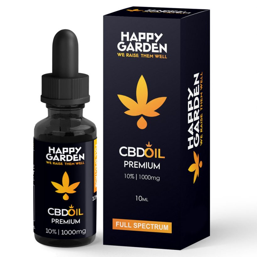 Happy Garden 10% teljes spektrumú CBD olaj (10 ml - 1000 mg) CBD Hungary